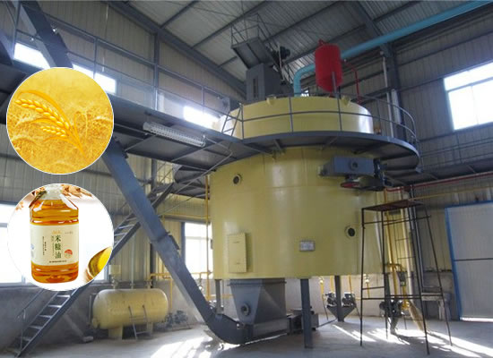 Rice bran oil extraction plant