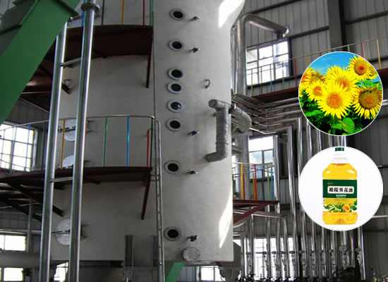 Sunflower oil extraction plant
