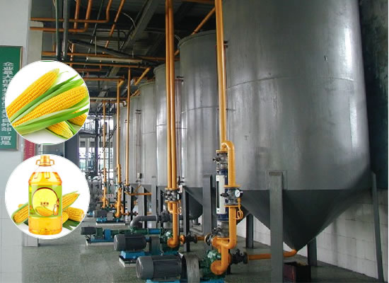 Corn germ oil extraction plant