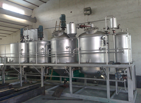 Small scale palm oil refinery equipment plant 
