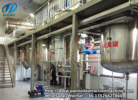 Peanut oil refining process machinery