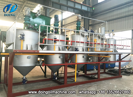 Peanut oil refining process machinery
