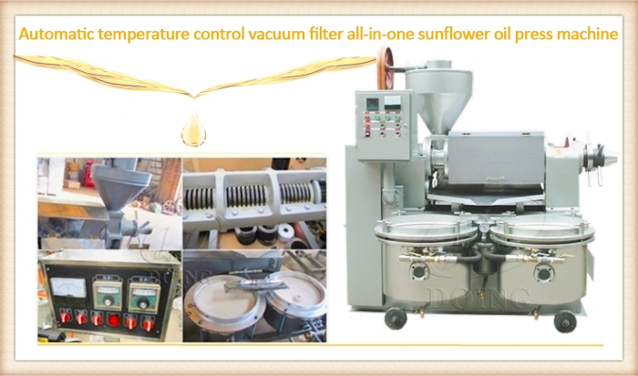 Automatic temperature control vacuum filter all-in-one vegetable oil making machine photo