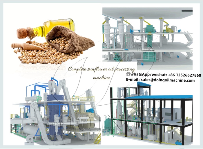 Soybean oil mill plant photo