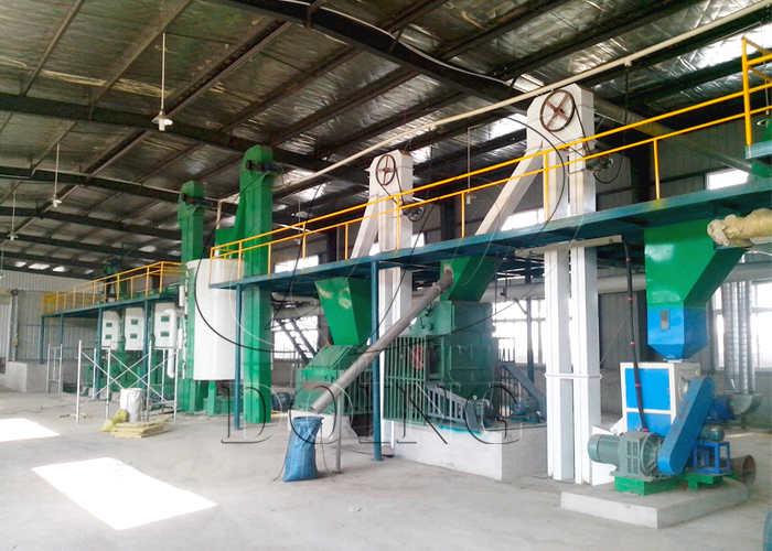 Vegetable oil processing line photo