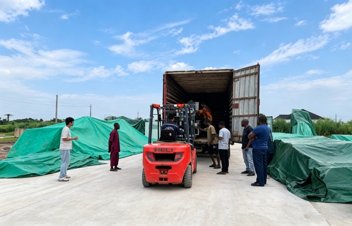 Nigerian palm kernel oil equipment shipment
