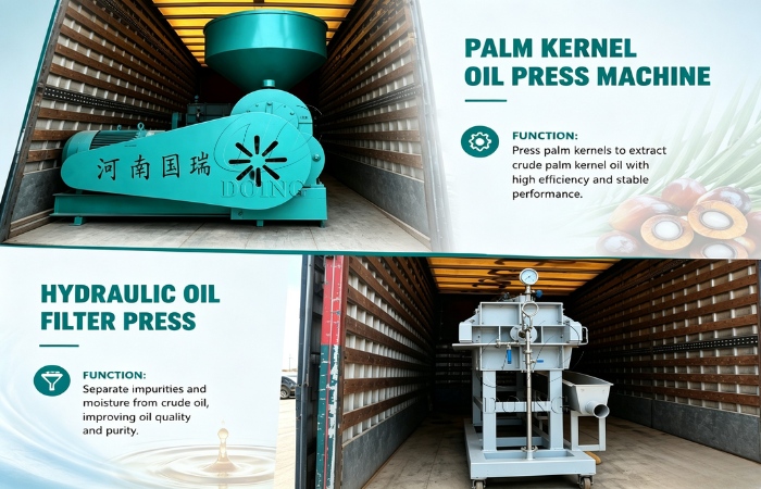 Palm kernel oil milling machine