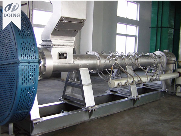Rice bran expander extruder machine in customer factory