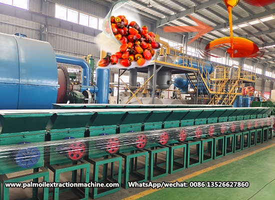 A Nigerian customer successfully purchased a 500kg/h diesel type palm oil press from Henan Glory Company