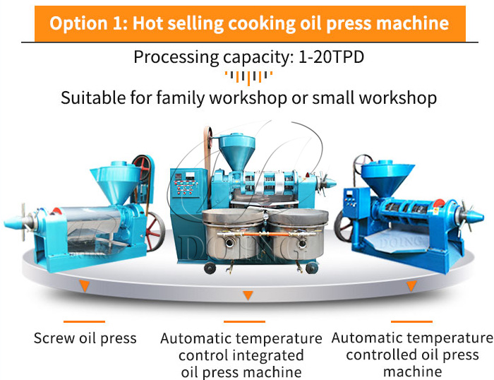 Option1: Hot-selling cooking oil press machine