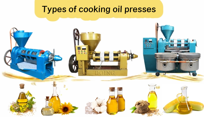 Types of cooking oil expeller