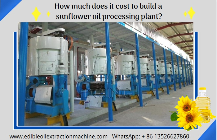 Sunflower oil mill plant cost
