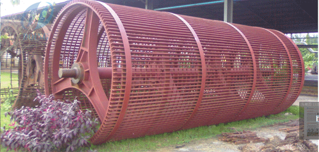 palm fruit threshing machine