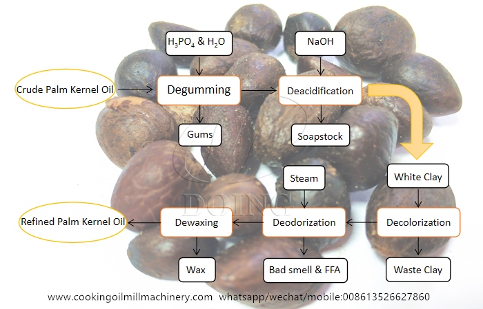 palm kernel oil refining process