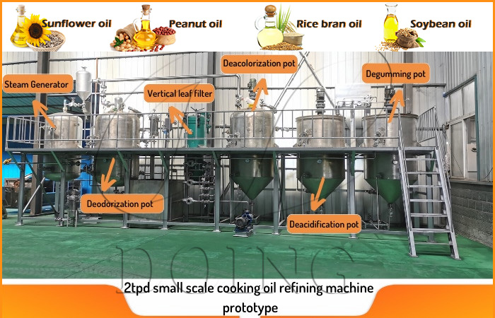 cooking oil refining machine