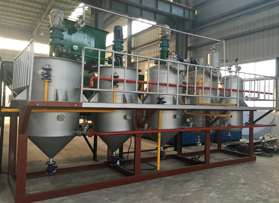 2TPD edible oil refinery machine