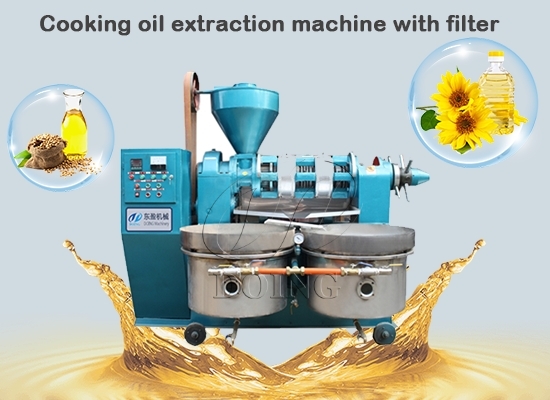 How much does an vegetable oil making machine with a filter cost?