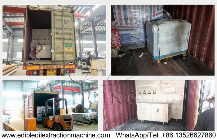 Edible oil filling and bottle blowing equipment delivery site.jpg