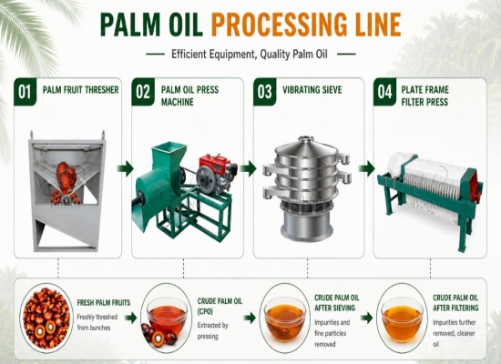 Nigerian customer collects 500kg/h diesel palm oil production line from Henan Glory Nigeria warehouse