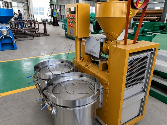 Peanut oil press machine with filter