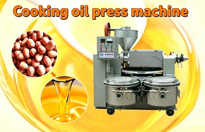 Peanut oil press machine with filter