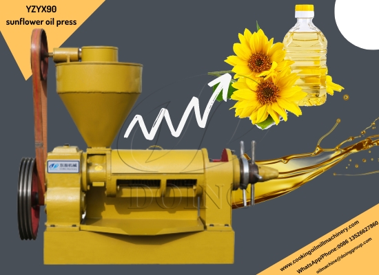 YZYX90 sunflower oil press machine ordered by our Nigeria customer
