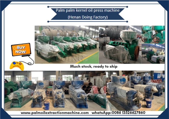 Palm kernel oil expeller in Henan Glory Company’s factory