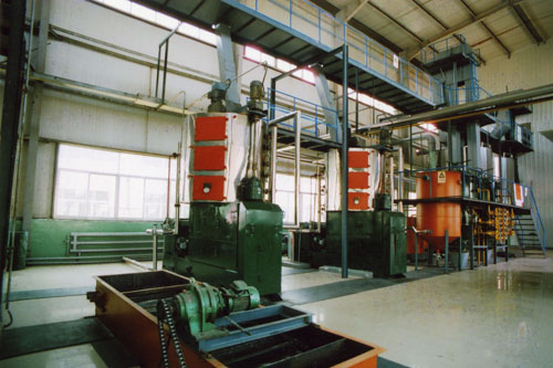 Peanut oil pretreatment line