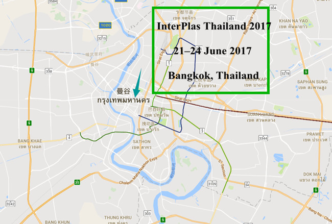 interPlas thailand 2017 map