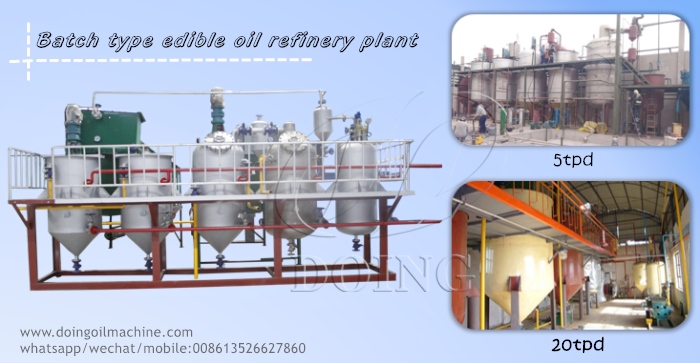 edible oil refinery plant