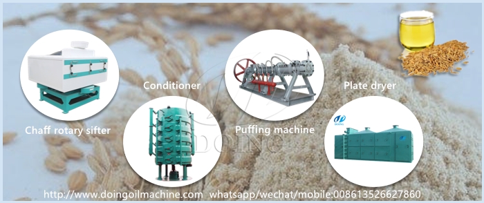 rice bran oil machine