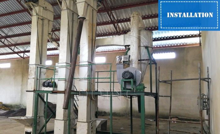 palm kernel cracking and separating machine