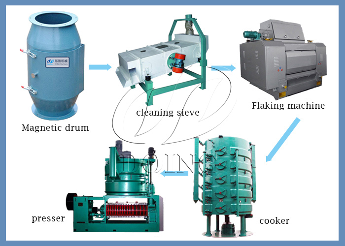 Corn germ oil press machine