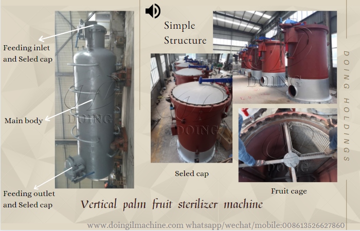 palm fruit sterilizer machine