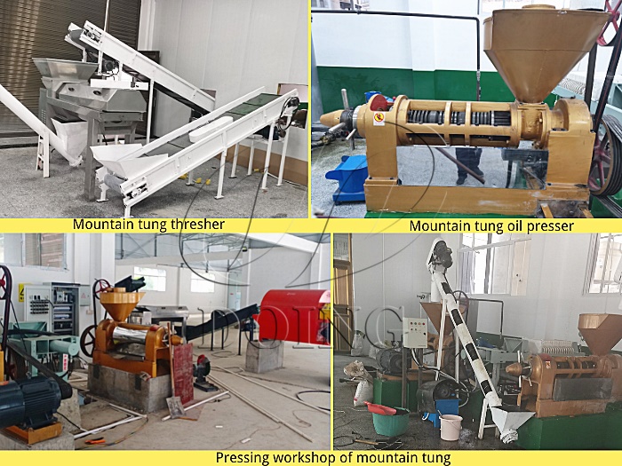 small scale mountain tung oil processing plant